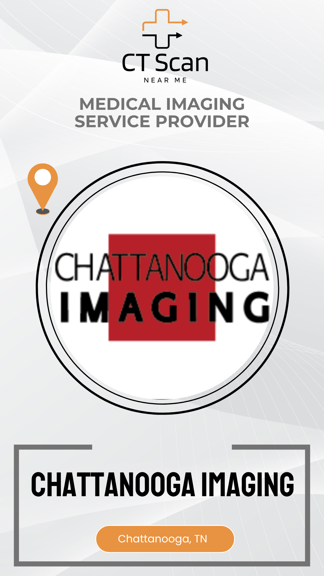 Promotional graphic for Chattanooga Imaging, a medical imaging service provider.