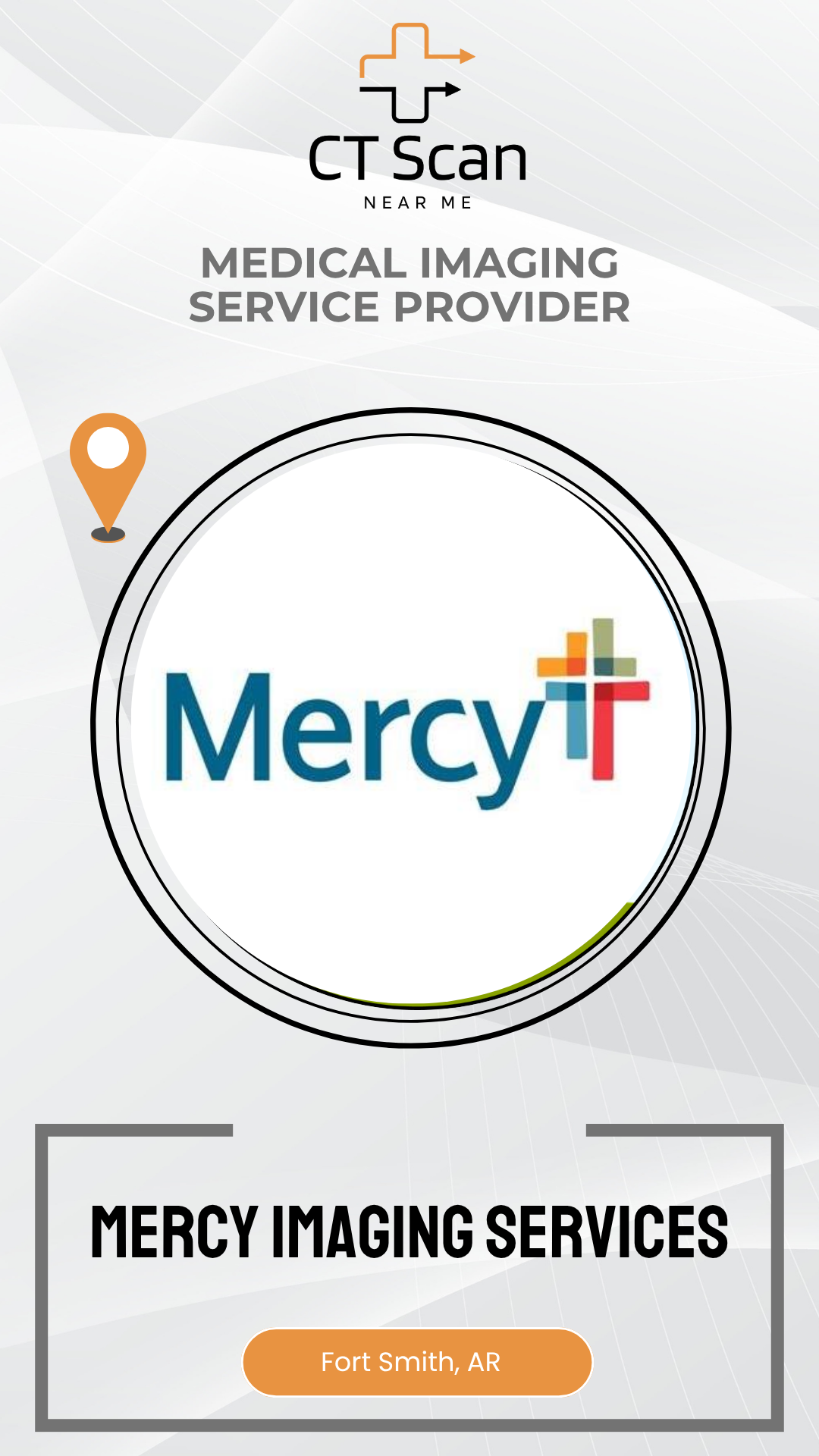 Mercy Imaging Services logo on a white background with CT Scan branding.