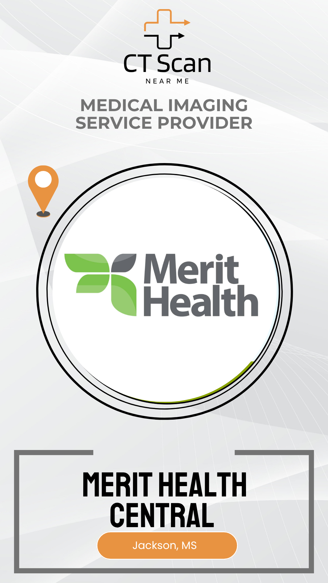 Merit Health logo on a white background with branding elements.