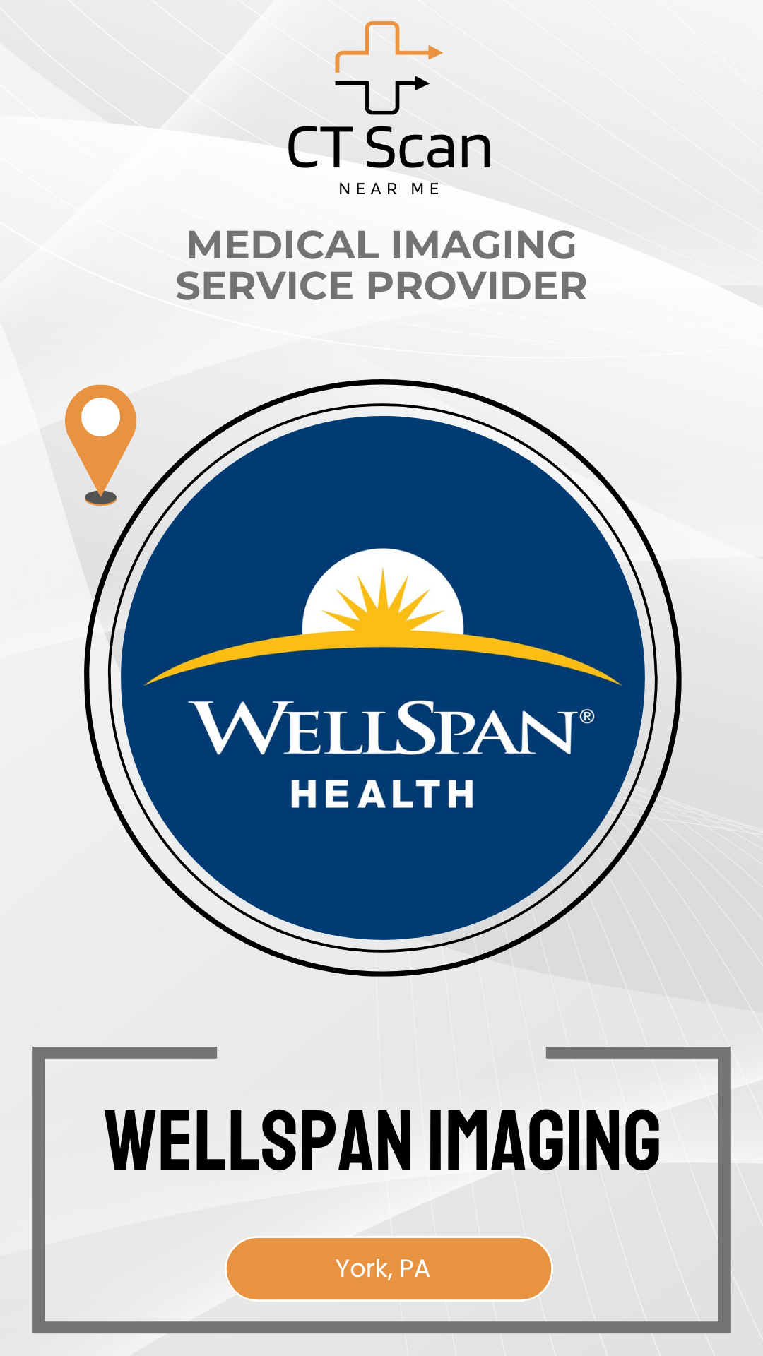 WellSpan Health logo on a white background with text about medical imaging services.