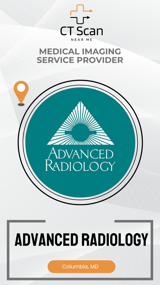 Advanced Radiology logo with medical imaging service provider branding on a white background