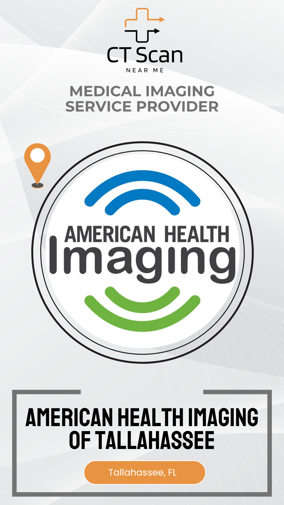 American Health Imaging logo with branding elements on a white background