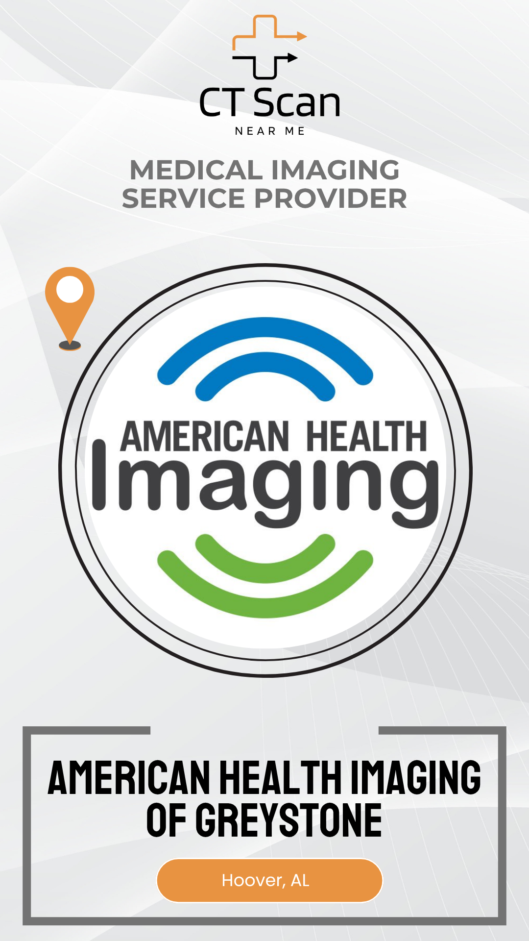American Health Imaging logo with branding elements on a white background