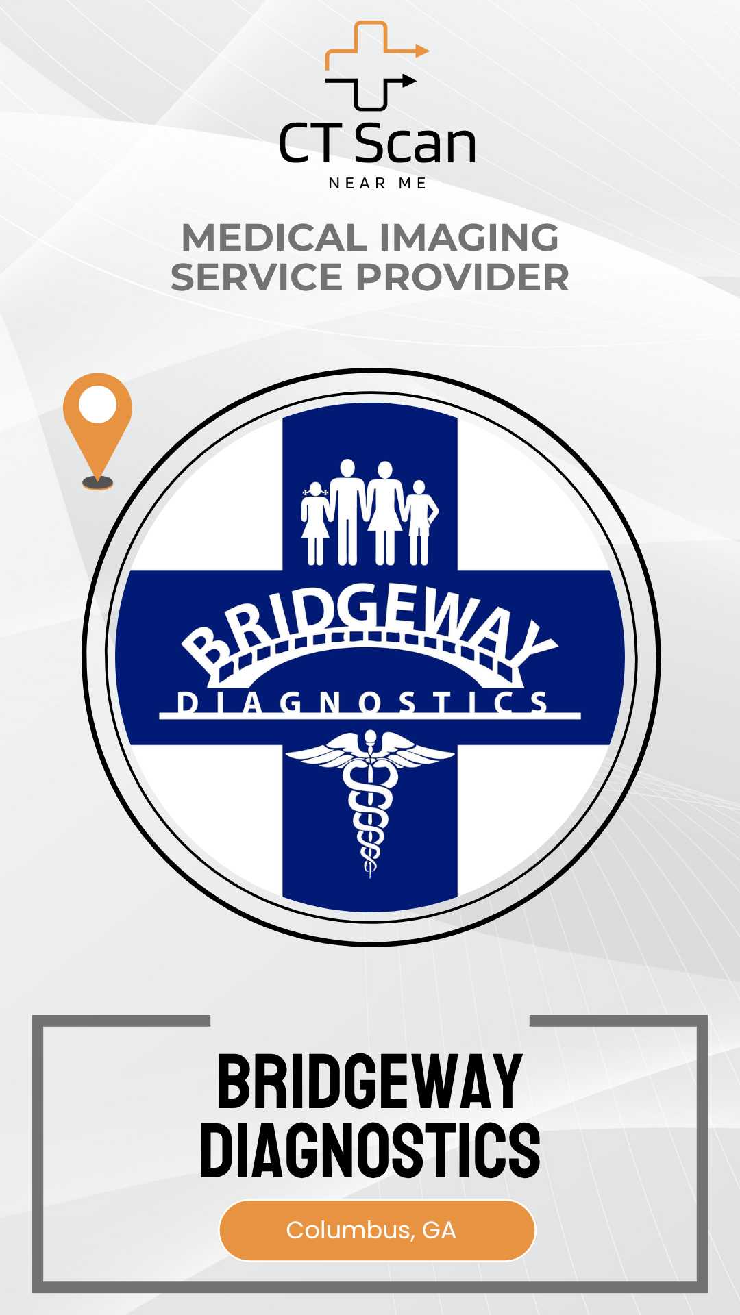 Bridgeway Diagnostics logo with medical imaging service provider branding on a white background