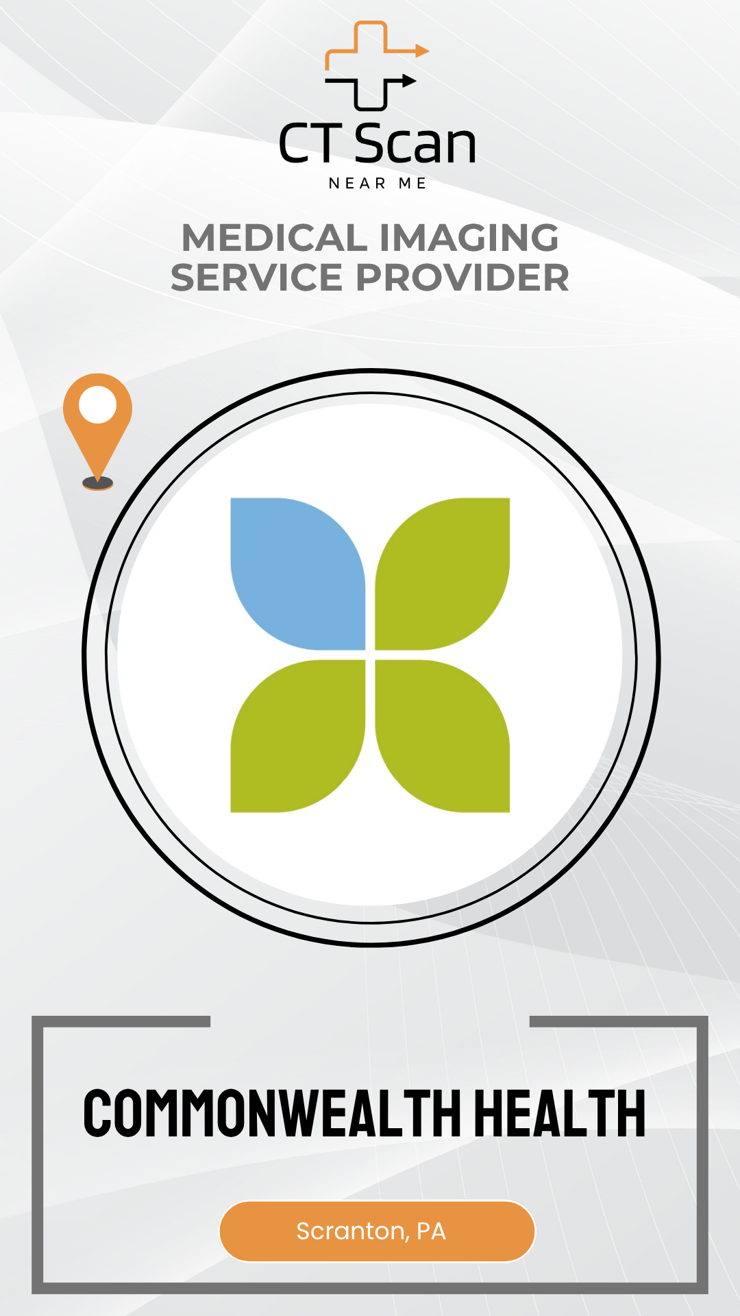 Commonwealth Health logo with a medical imaging service provider label on a white background