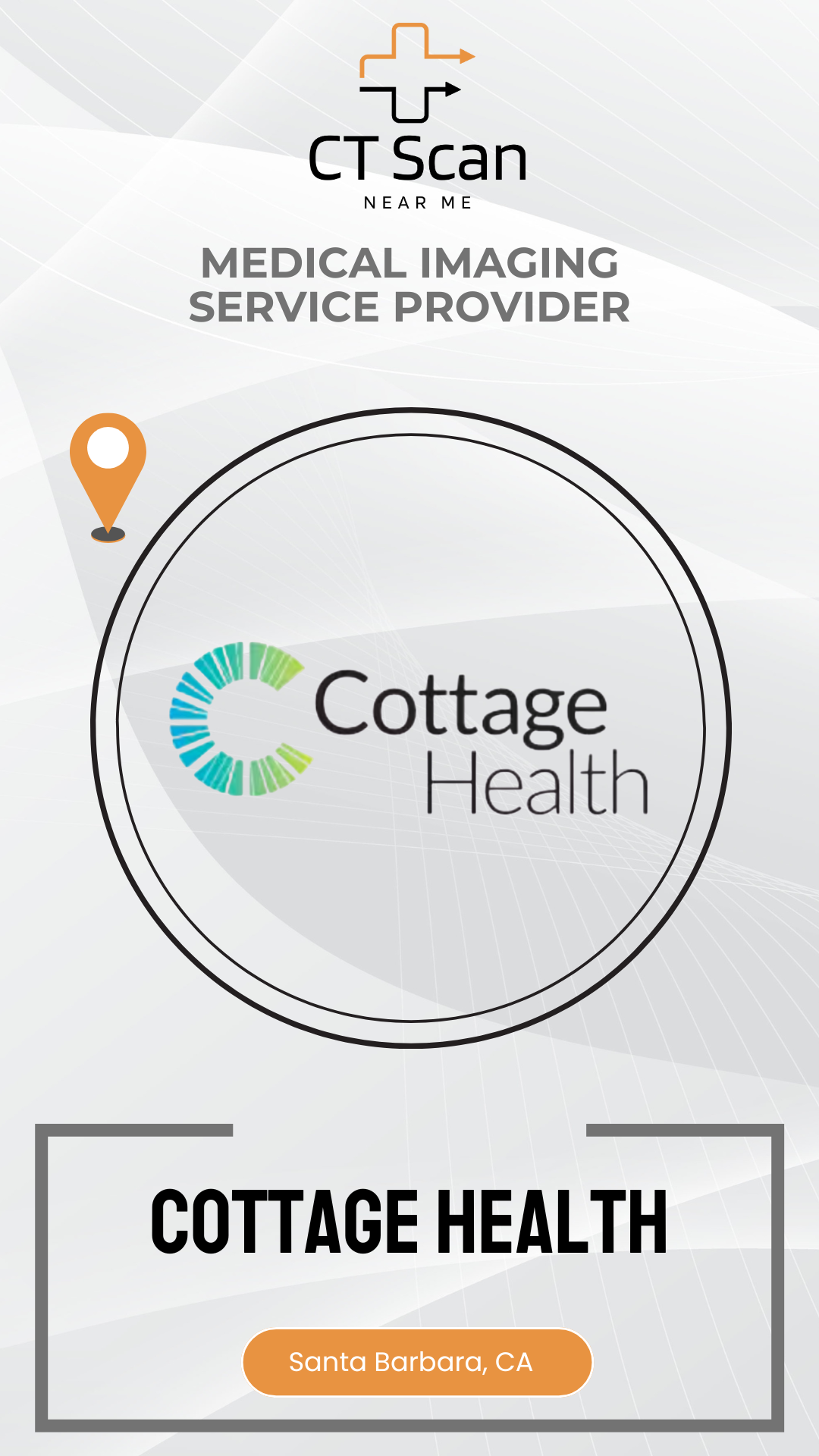 Cottage Health logo on a white background with 'CT Scan Near Me' text.