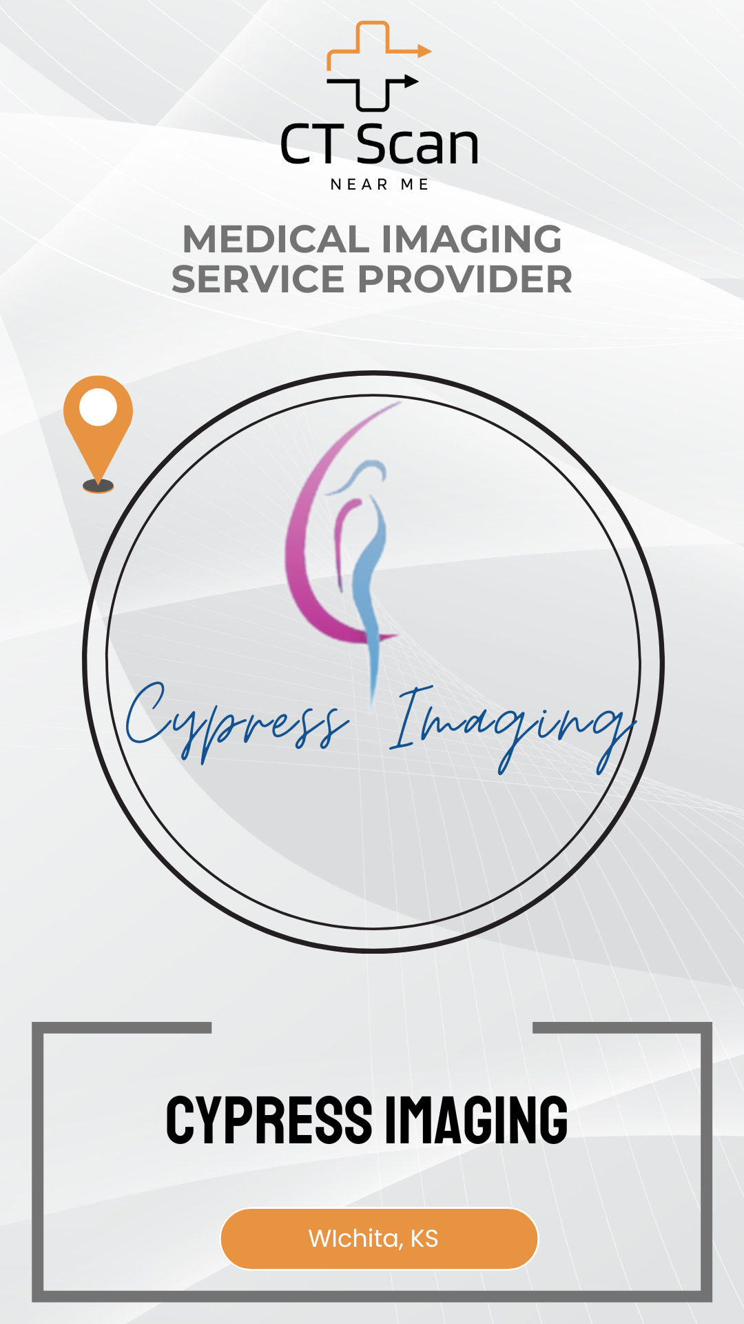 Cypress Imaging logo with medical imaging service provider text on a white background