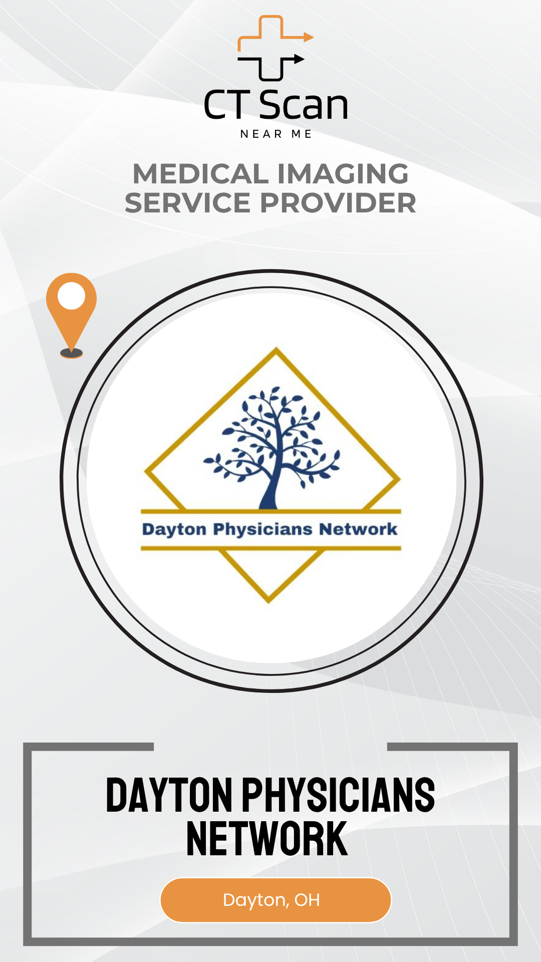 Dayton Physicians Network logo with a tree design on a white background