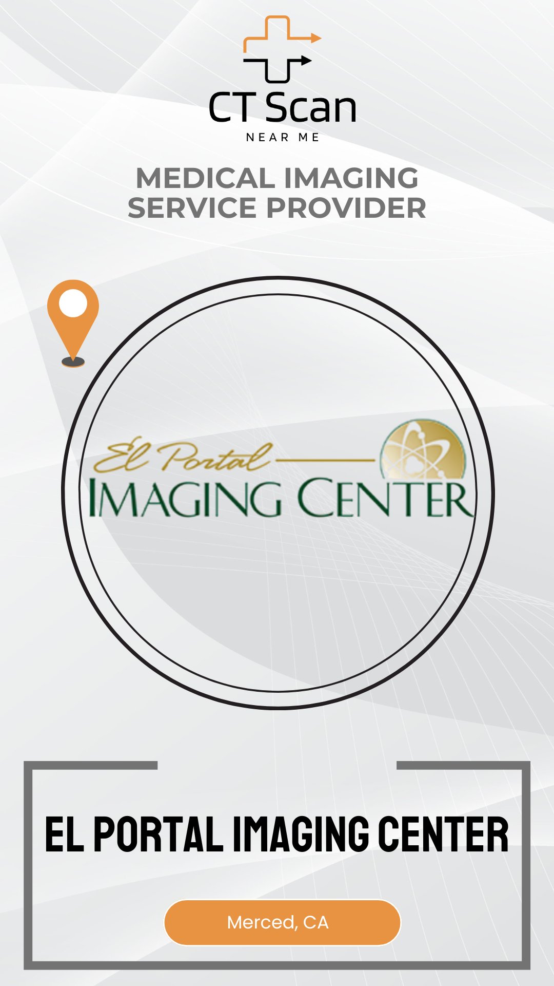 El Portal Imaging Center logo with medical imaging service provider text on a white background