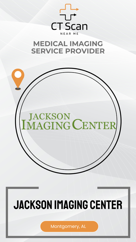 Jackson Imaging Center logo with 'CT Scan Near Me' text on a white background