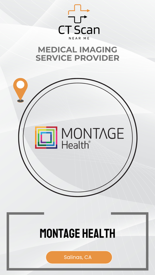 Montage Health logo with CT Scan branding on a white background