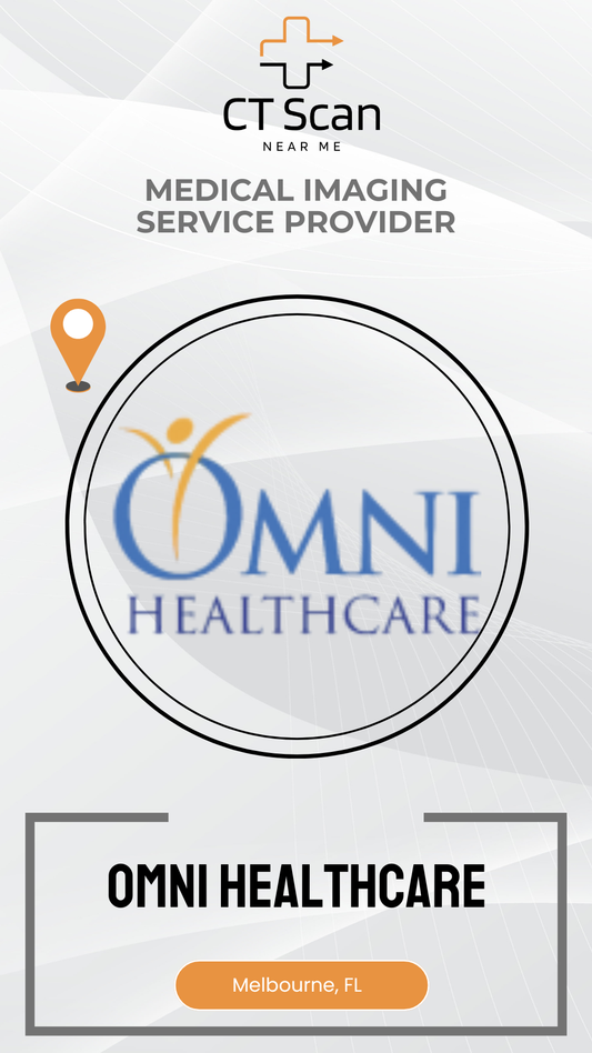 Omni Healthcare logo with medical imaging service provider text on a white background