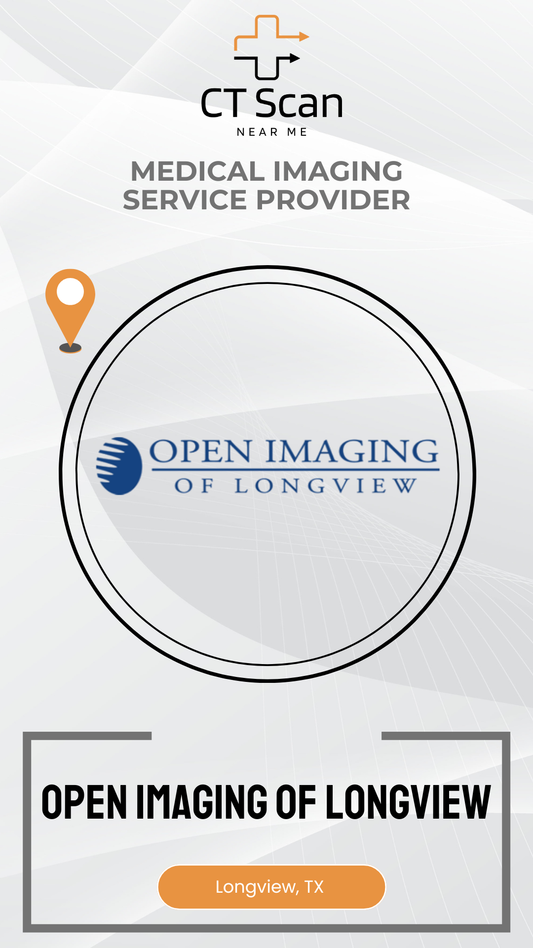 Open Imaging of Longview logo on a white background with CT Scan branding.