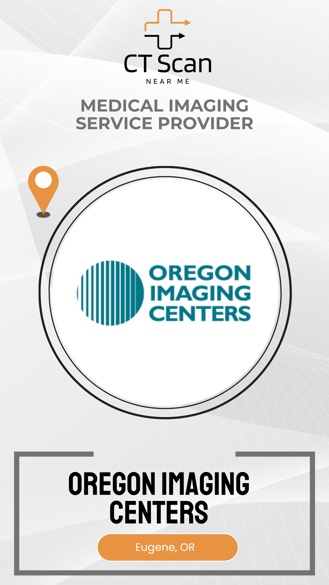 Oregon Imaging Centers logo on a white background with branding elements.