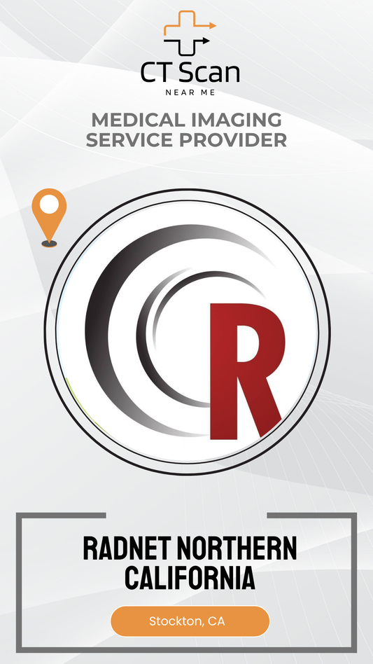 Advertisement for Radnet Northern California with a medical imaging service provider logo.