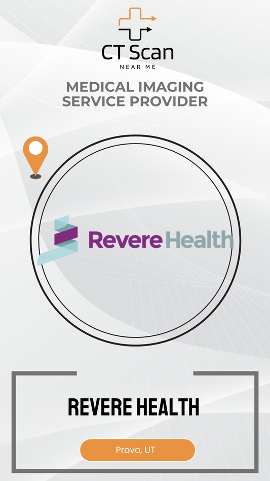 Revere Health logo on a white background with 'CT Scan Near Me' text.