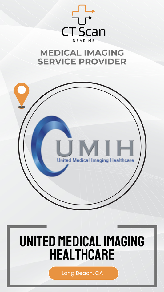 United Medical Imaging Healthcare logo with branding elements on a white background