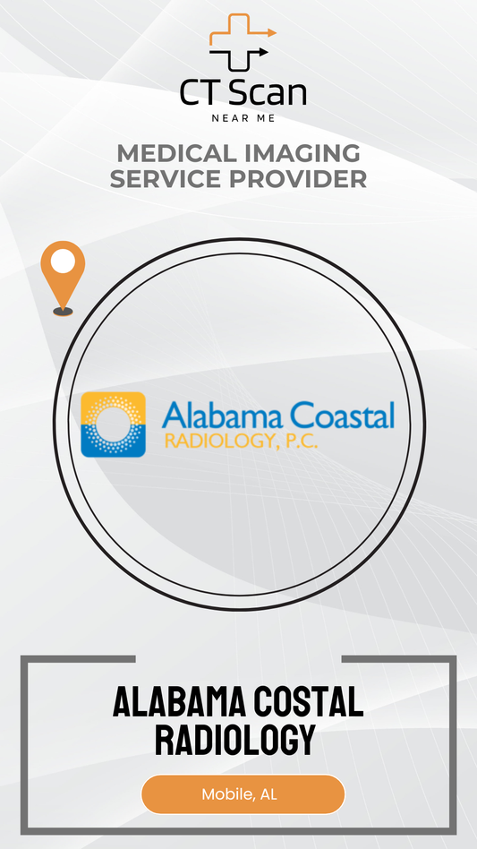 Alabama Coastal Radiology logo on a white background with 'CT Scan Near Me' branding.