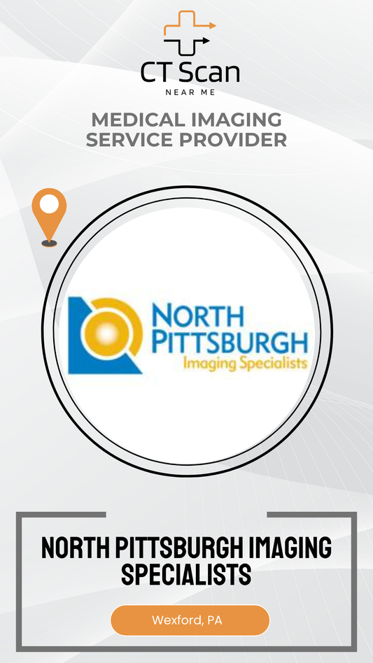 Promotional graphic for North Pittsburgh Imaging Specialists with a medical imaging service provider logo.