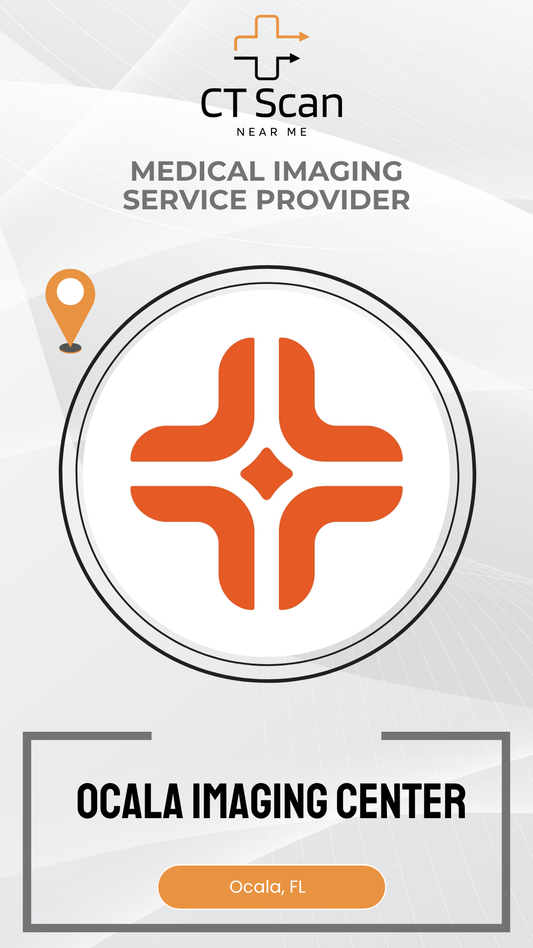 Ocala Imaging Center logo with CT Scan branding on a white background