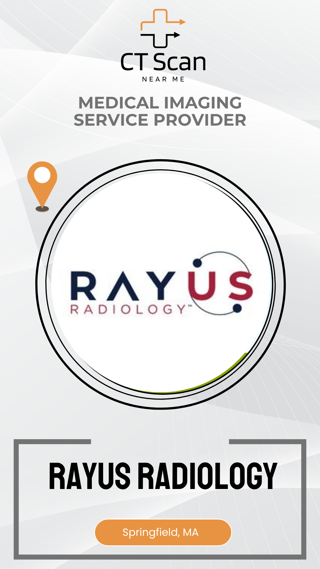 Rayus Radiology logo on a white background with 'CT Scan Near Me' text.